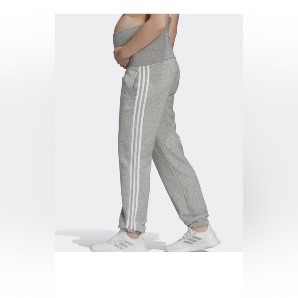 High rise maternity cozy Adidas joggers